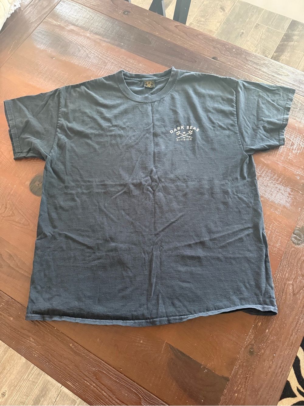 Dark Seas Men's Black Graphic Print Crew Neck Short Sleeve T-Shirt XL